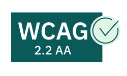 Accessible website compliance according to WCAG 2.2 Level AA (external link to declaration of compliance)
